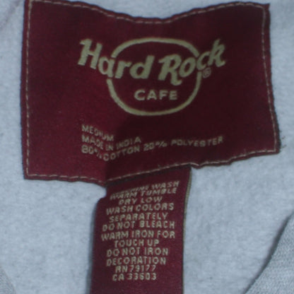 Womens UK Size M Hard Rock Cafe Grey Pullover Hoodie