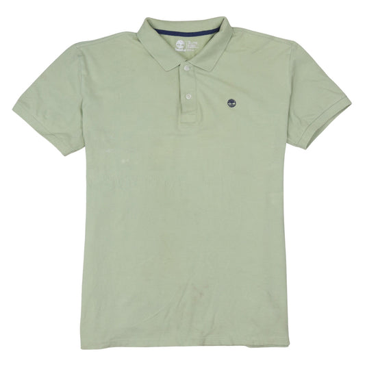 Timberland Men's Green Slim Fit Cotton Polo Shirt XL