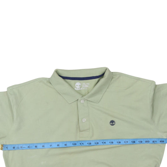 Timberland Men's Green Slim Fit Cotton Polo Shirt XL