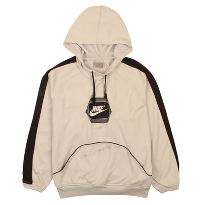Mens UK Size M Nike Beige Pullover Hoodie