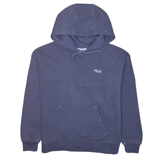 Womens UK Size M FILA Blue Pullover Hoodie