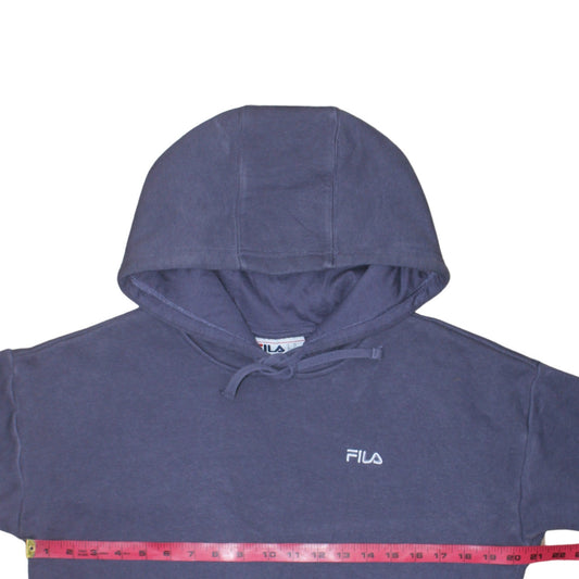 Womens UK Size M FILA Blue Pullover Hoodie