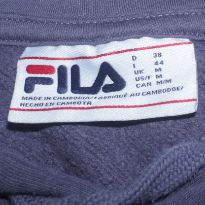 Womens UK Size M FILA Blue Pullover Hoodie