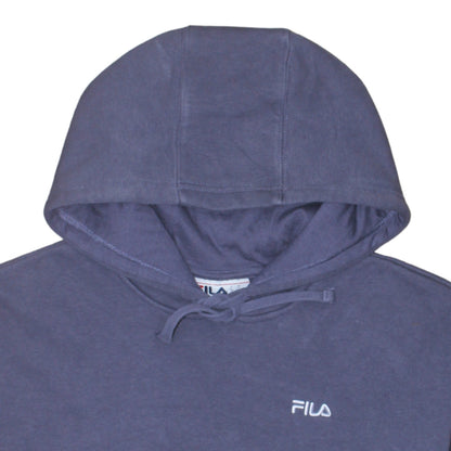 Womens UK Size M FILA Blue Pullover Hoodie