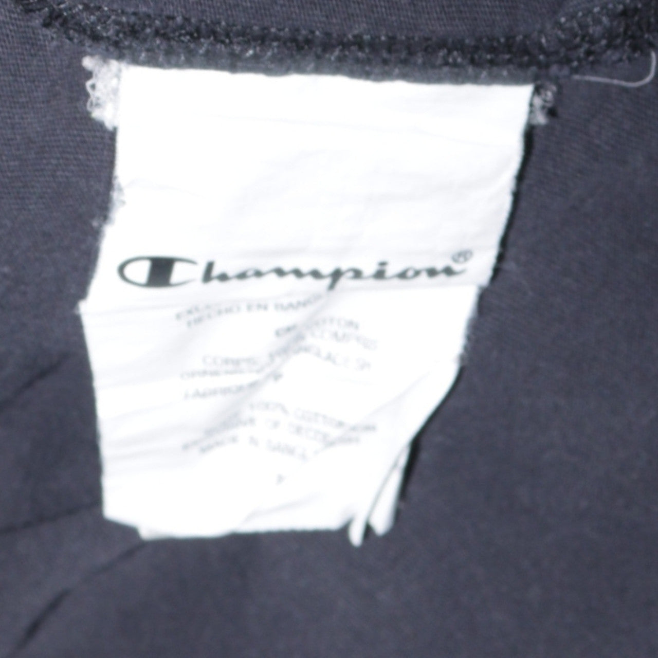 Mens UK Size S Champion Black  T-Shirt
