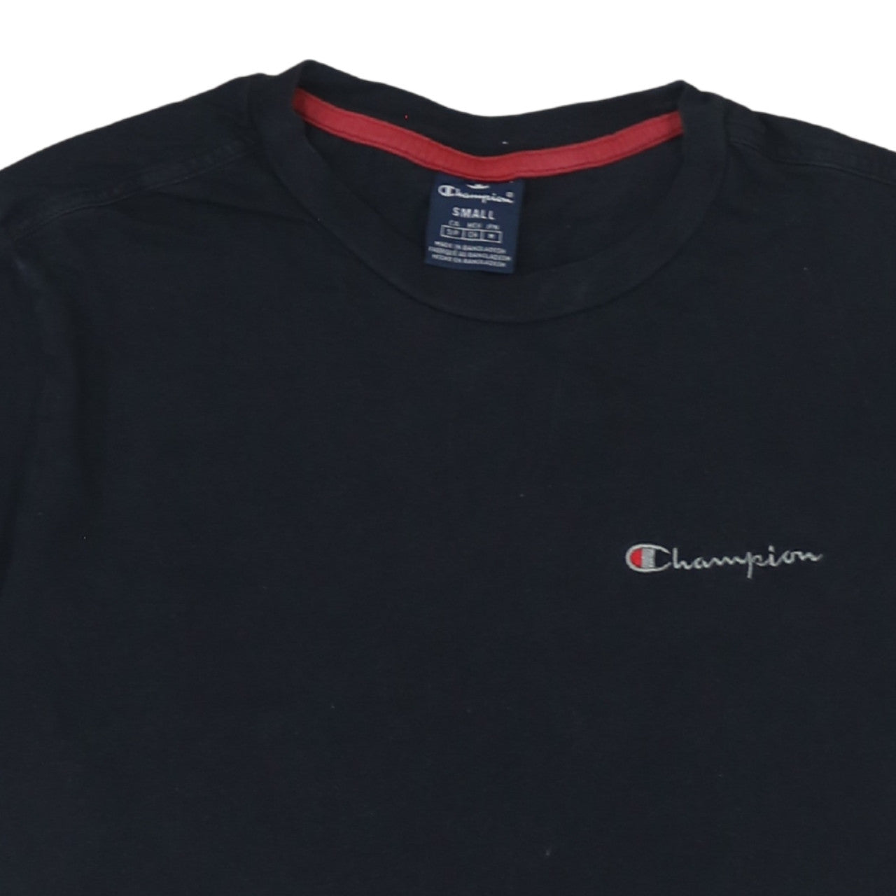 Mens UK Size S Champion Black  T-Shirt
