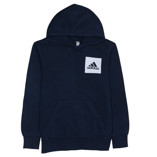 Mens UK Size M adidas Blue Pullover Hoodie