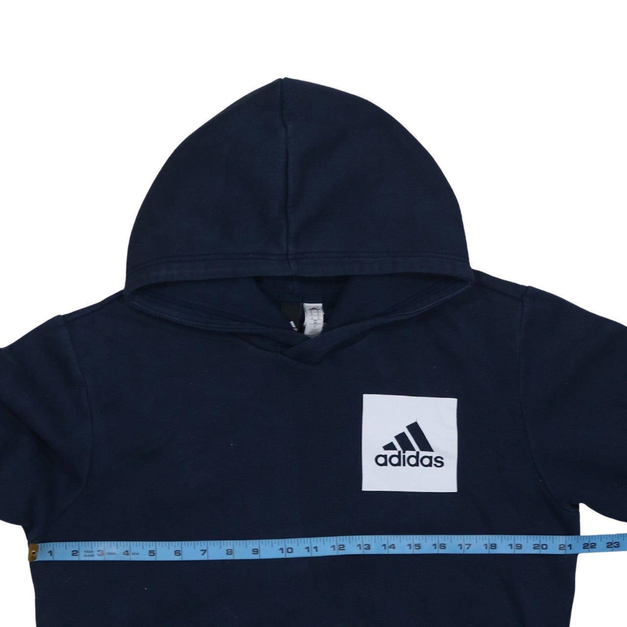 Mens UK Size M adidas Blue Pullover Hoodie