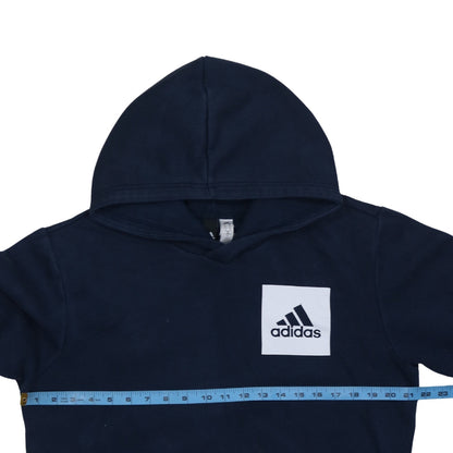 Mens UK Size M adidas Blue Pullover Hoodie