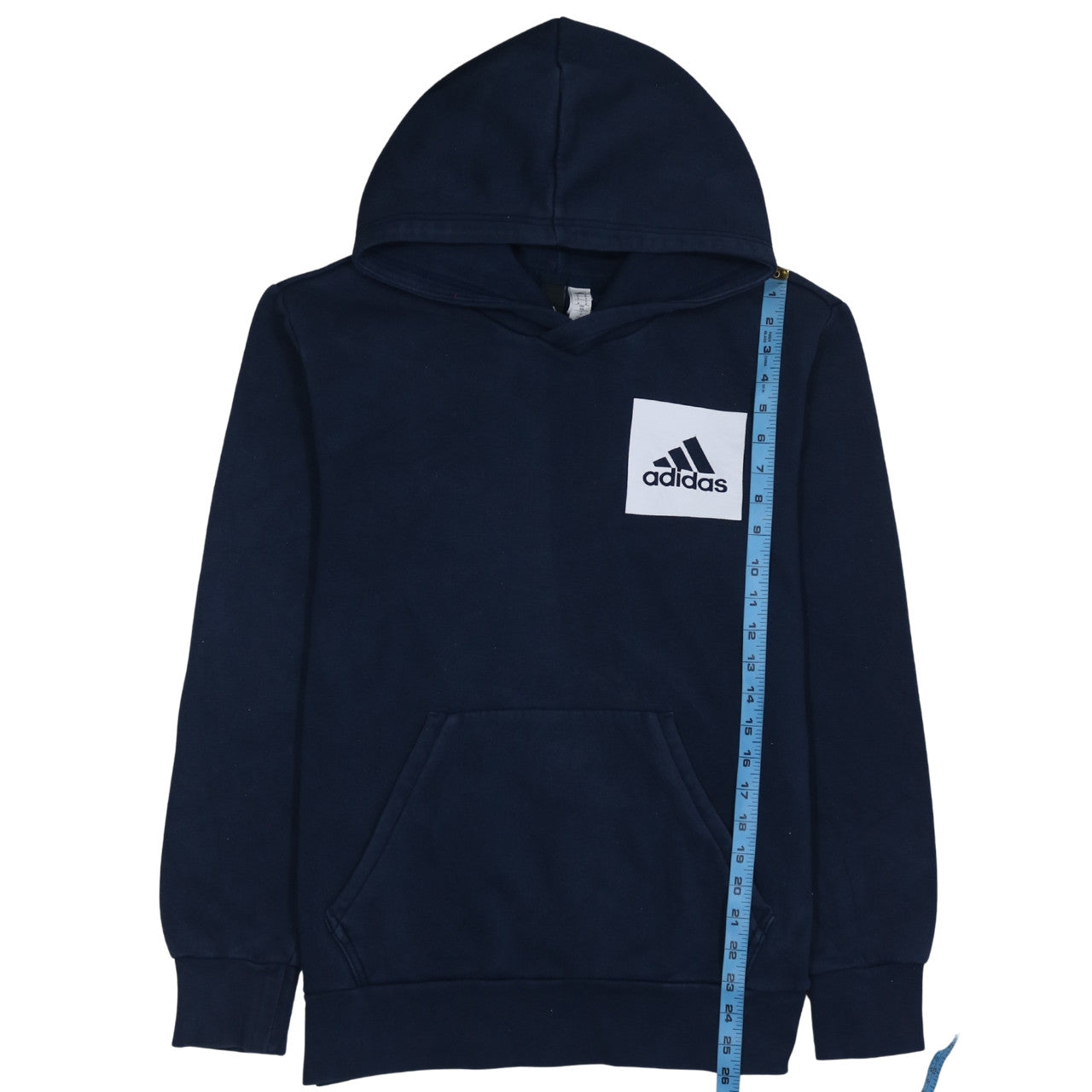 Mens UK Size M adidas Blue Pullover Hoodie