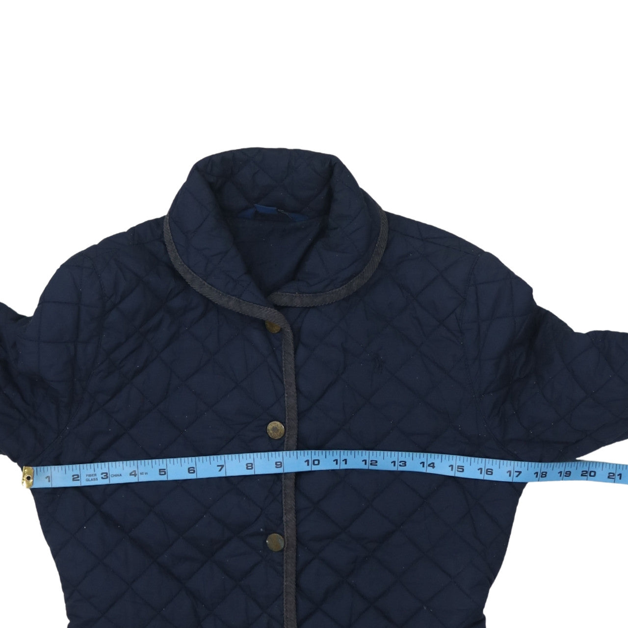 Ralph Lauren Girls Blue Quilted Mid-Length Jacket Size 16 Years