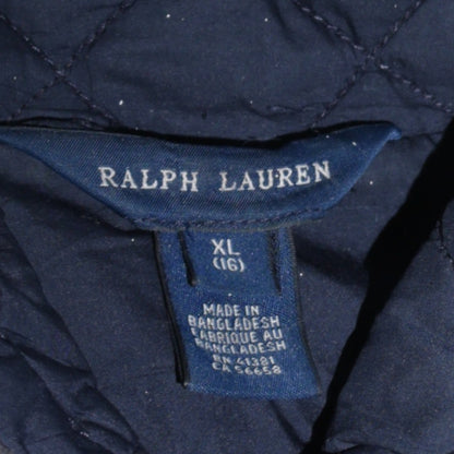 Ralph Lauren Girls Blue Quilted Mid-Length Jacket Size 16 Years