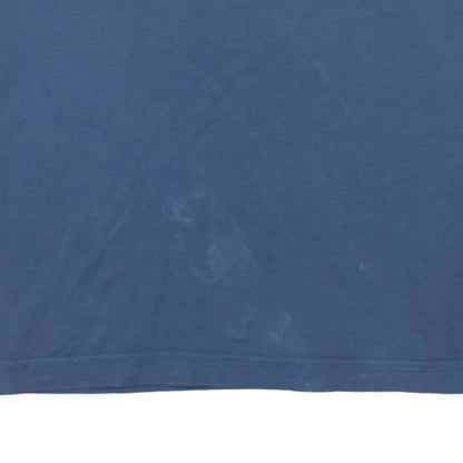 Tommy Hilfiger Men’s Blue Graphic Print Crew Neck Cotton T-Shirt M