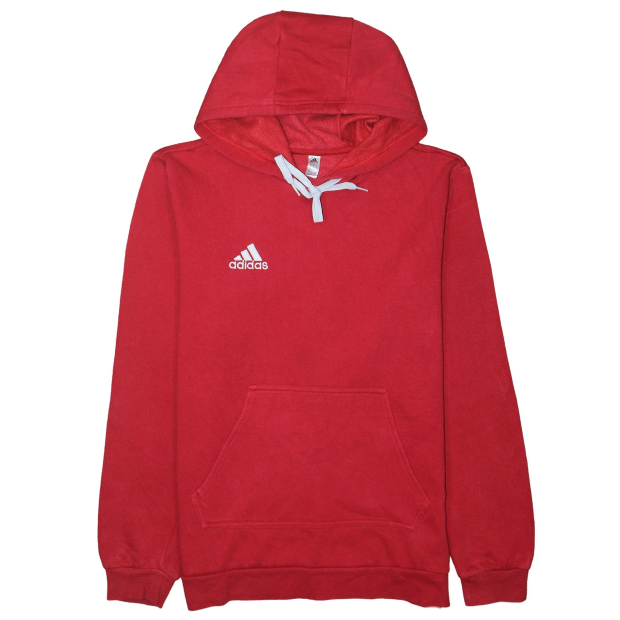 Mens UK Size S adidas Red Pullover Hoodie