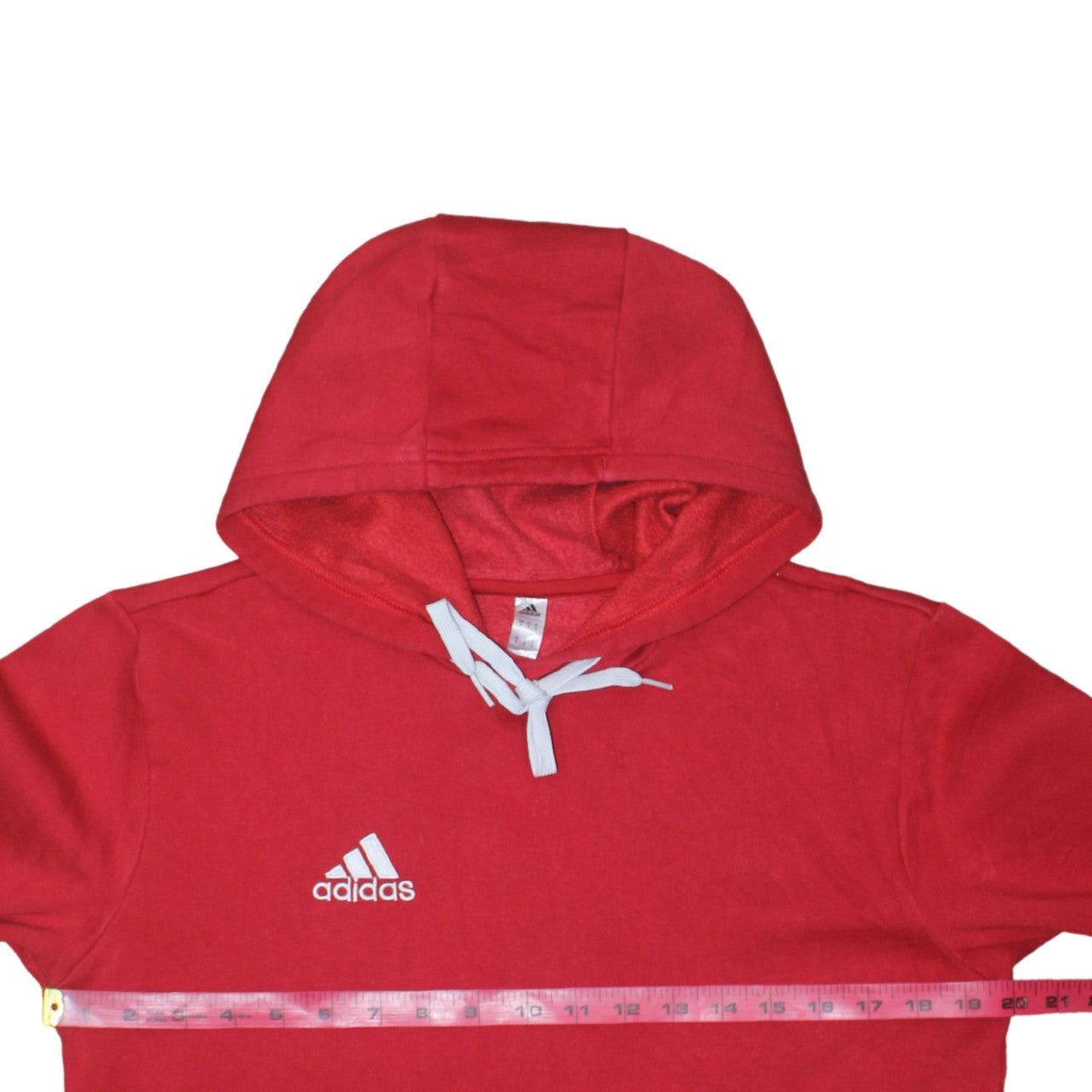 Mens UK Size S adidas Red Pullover Hoodie