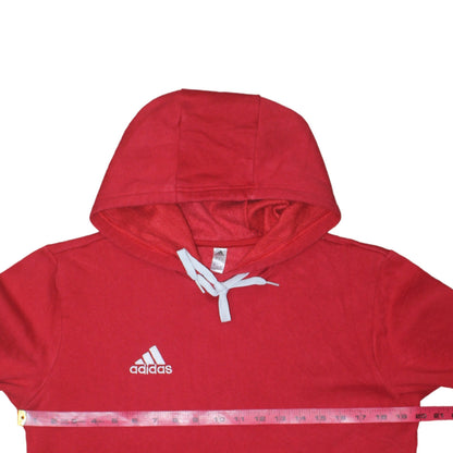 Mens UK Size S adidas Red Pullover Hoodie
