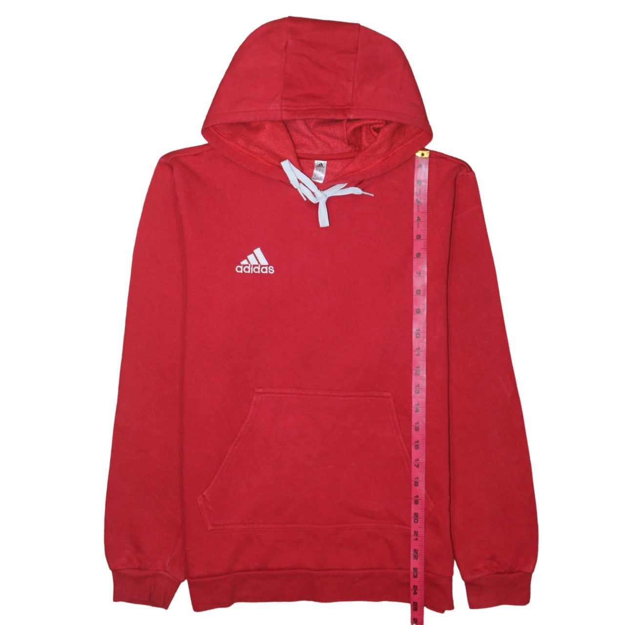 Mens UK Size S adidas Red Pullover Hoodie