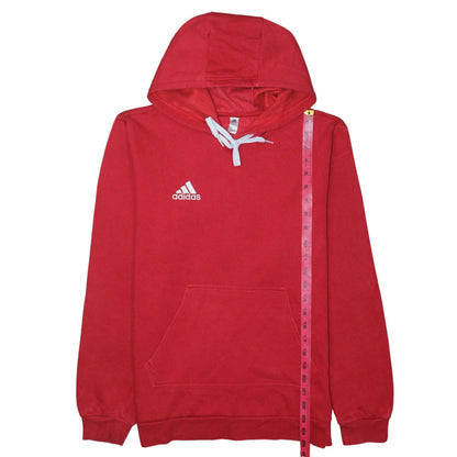 Mens UK Size S adidas Red Pullover Hoodie
