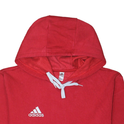 Mens UK Size S adidas Red Pullover Hoodie