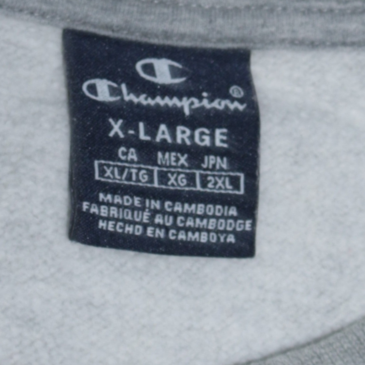 Mens UK Size XL Champion Grey Pullover Sweatshirt