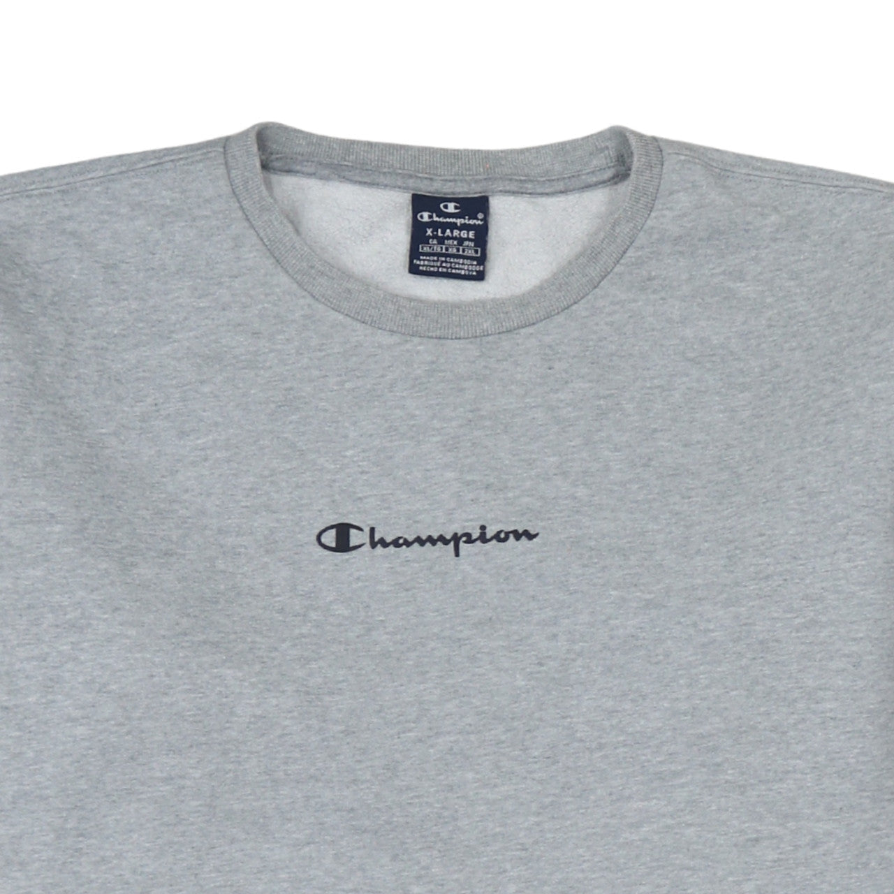 Mens UK Size XL Champion Grey Pullover Sweatshirt