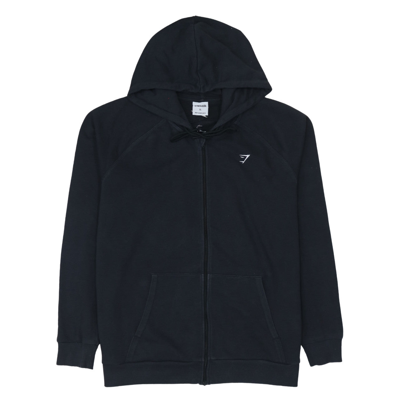Mens UK Size XL Gymshark Black Full Zip Hoodie