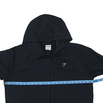 Mens UK Size XL Gymshark Black Full Zip Hoodie