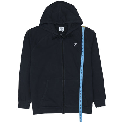 Mens UK Size XL Gymshark Black Full Zip Hoodie
