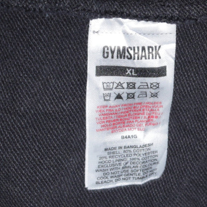 Mens UK Size XL Gymshark Black Full Zip Hoodie