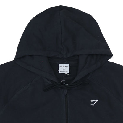 Mens UK Size XL Gymshark Black Full Zip Hoodie