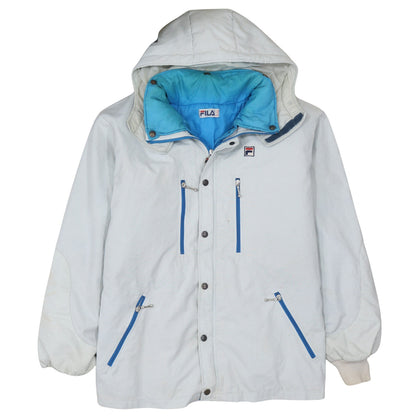 Mens UK Size XL FILA White Parka Coat