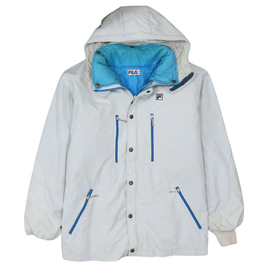 Mens UK Size XL FILA White Parka Coat