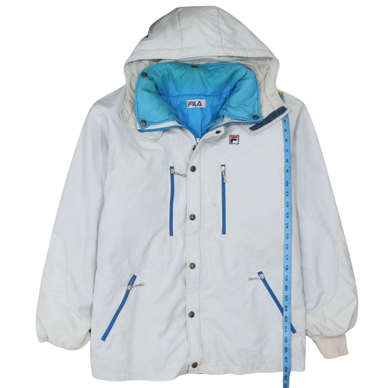 Mens UK Size XL FILA White Parka Coat