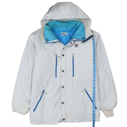 Mens UK Size XL FILA White Parka Coat