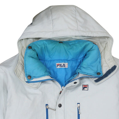 Mens UK Size XL FILA White Parka Coat