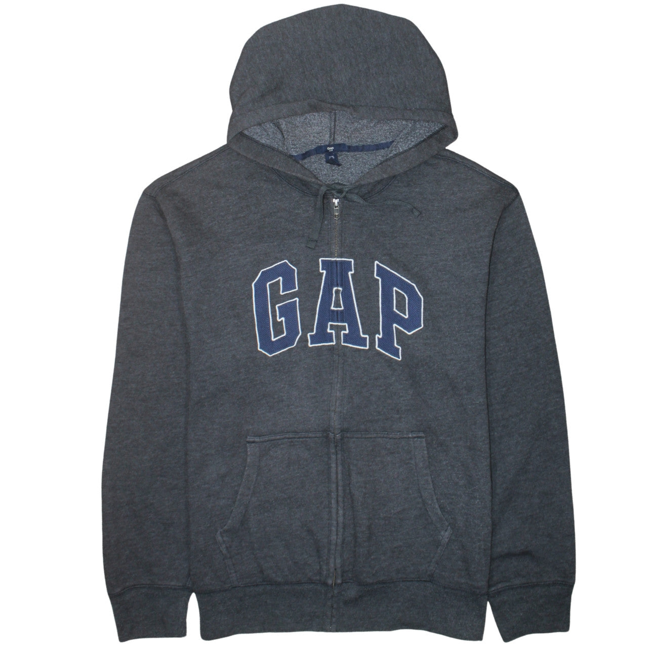 Mens UK Size XL Gap Grey Full Zip Hoodie