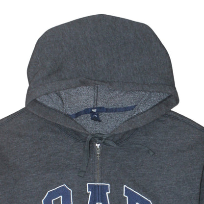 Mens UK Size XL Gap Grey Full Zip Hoodie