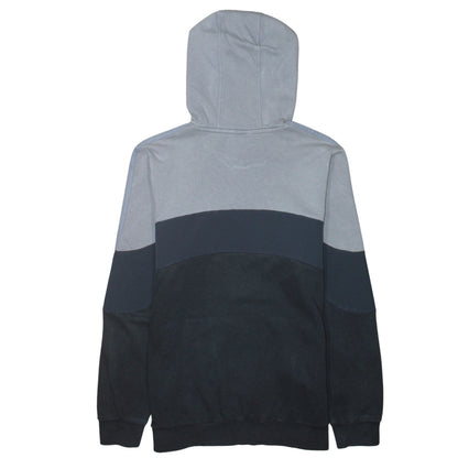 Adidas Boys Grey Colourblock Pullover Hoodie 15-16 Years Logo Fleece