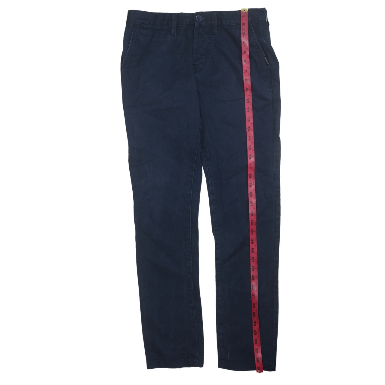 Mens UK Size 28 Quiksilver Regular Fit Chino Blue Trousers