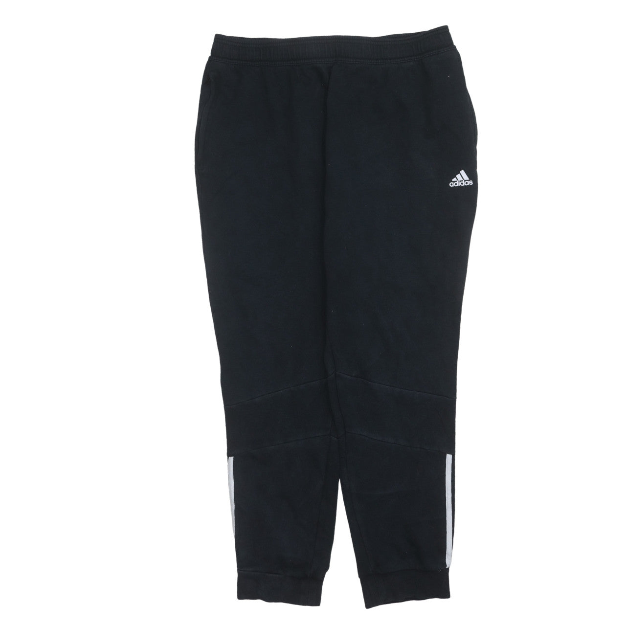Mens UK Size XL adidas Regular Fit Jogger Black Trousers