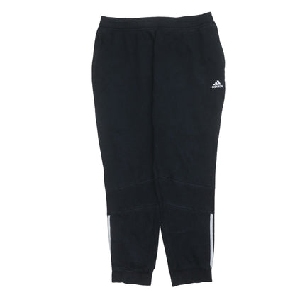 Mens UK Size XL adidas Regular Fit Jogger Black Trousers