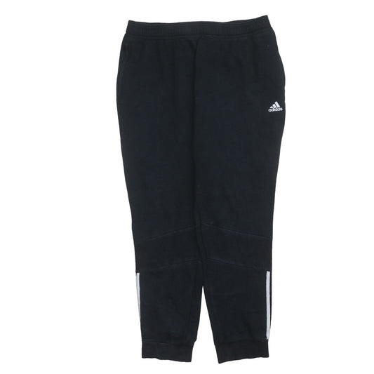 Mens UK Size XL adidas Regular Fit Jogger Black Trousers