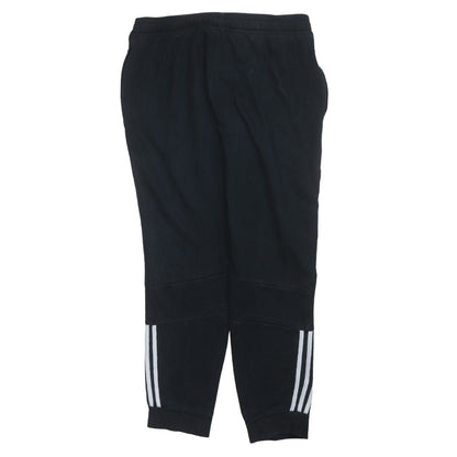 Mens UK Size XL adidas Regular Fit Jogger Black Trousers