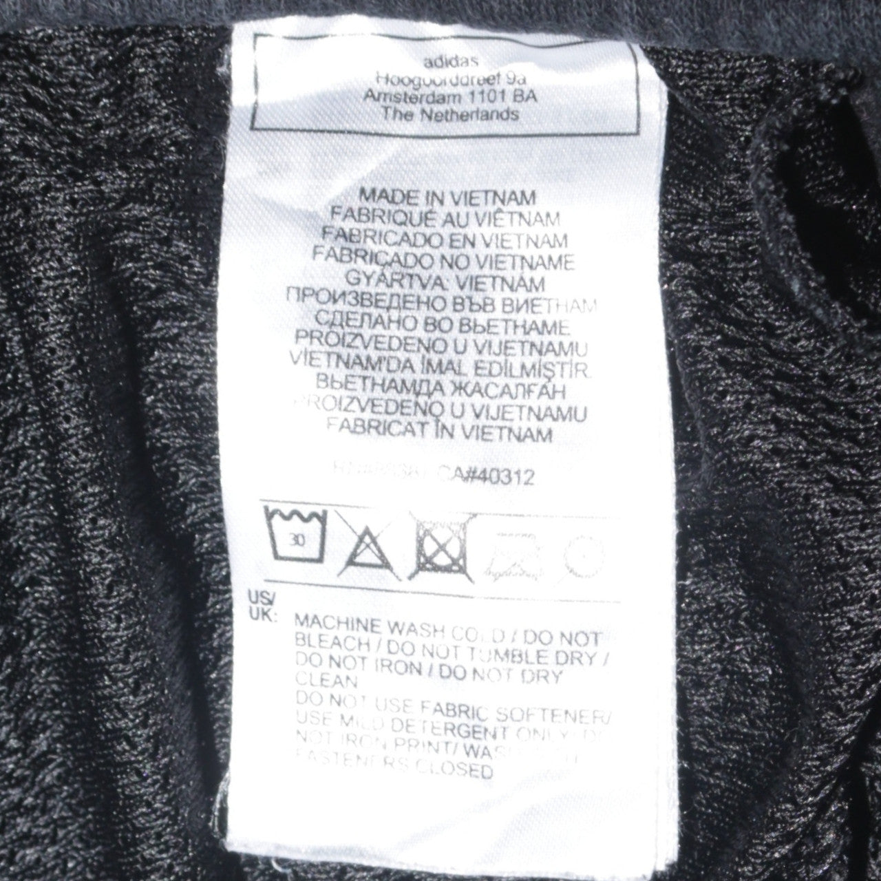 Mens UK Size XL adidas Regular Fit Jogger Black Trousers