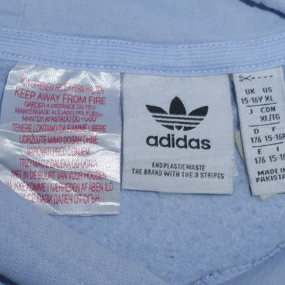 Girls UK Size 15-16 Years adidas Blue Pullover Hoodie
