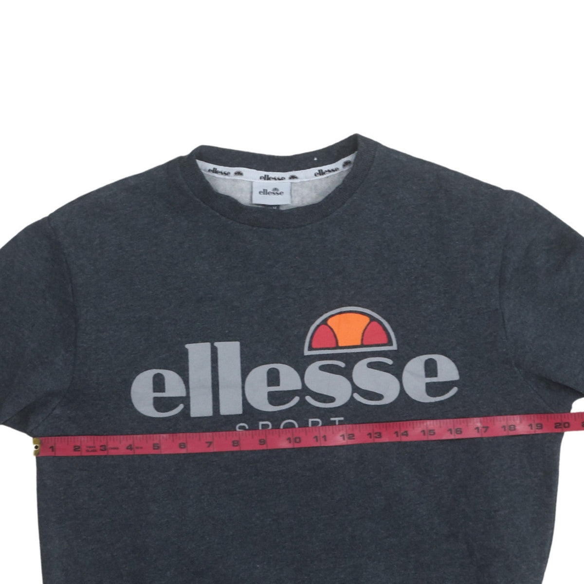 Mens UK Size M ellesse Grey Pullover Sweatshirt