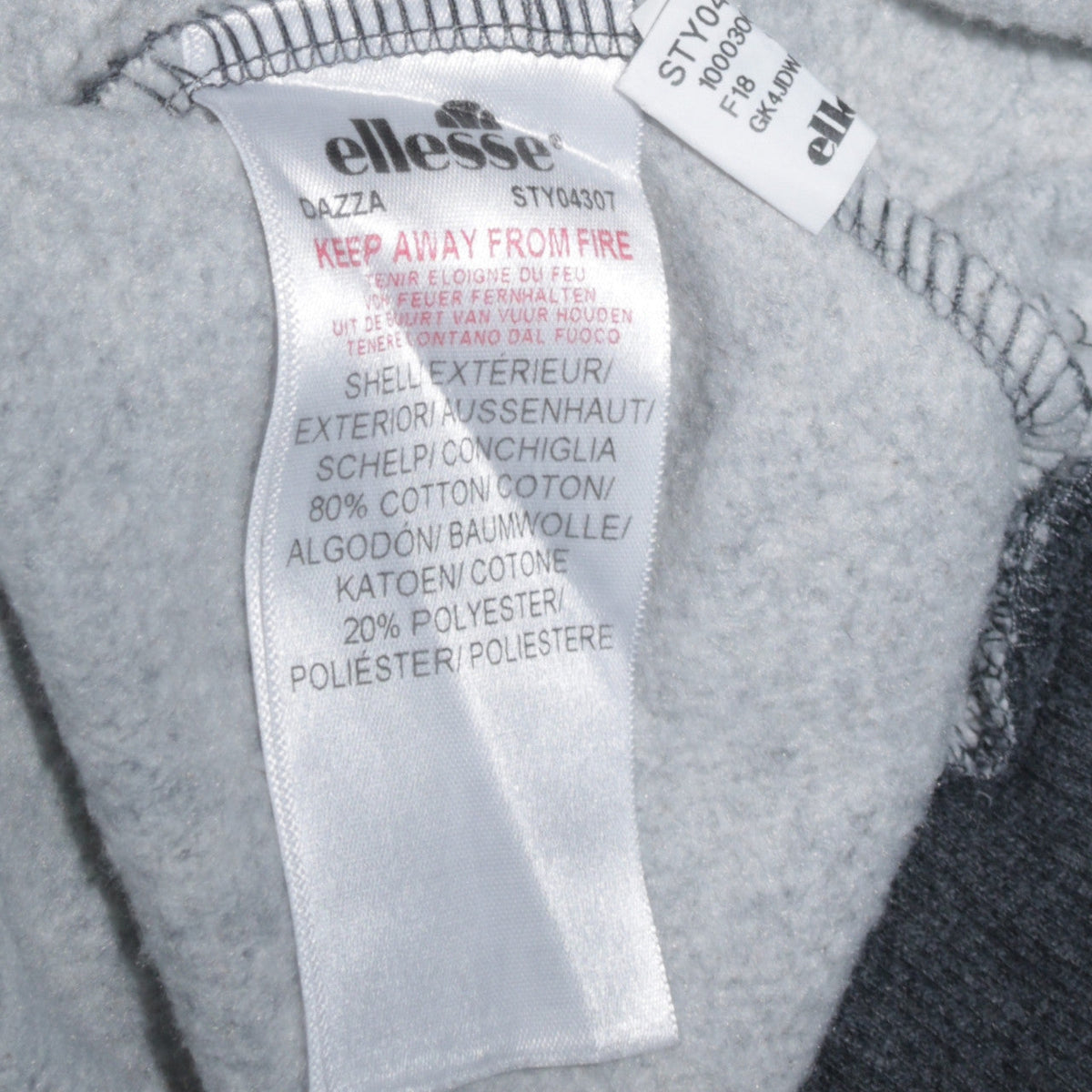 Mens UK Size M ellesse Grey Pullover Sweatshirt