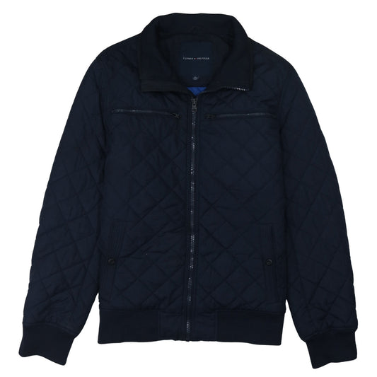 Tommy Hilfiger Men's Navy Quilted Zip Bomber Jacket XXL