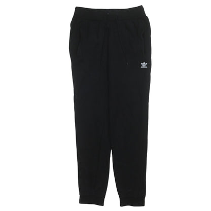 Womens UK Size 12 adidas Regular Fit Jogger Black Trousers