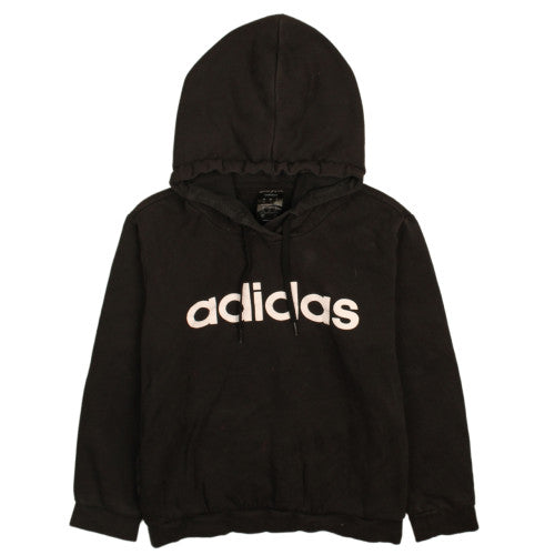 Womens UK Size 12-14 adidas Black Pullover Hoodie